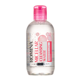 محلول پاک کننده آرایش صورت رومینا مدل Dry Skin حجم 250 میلی لیتر